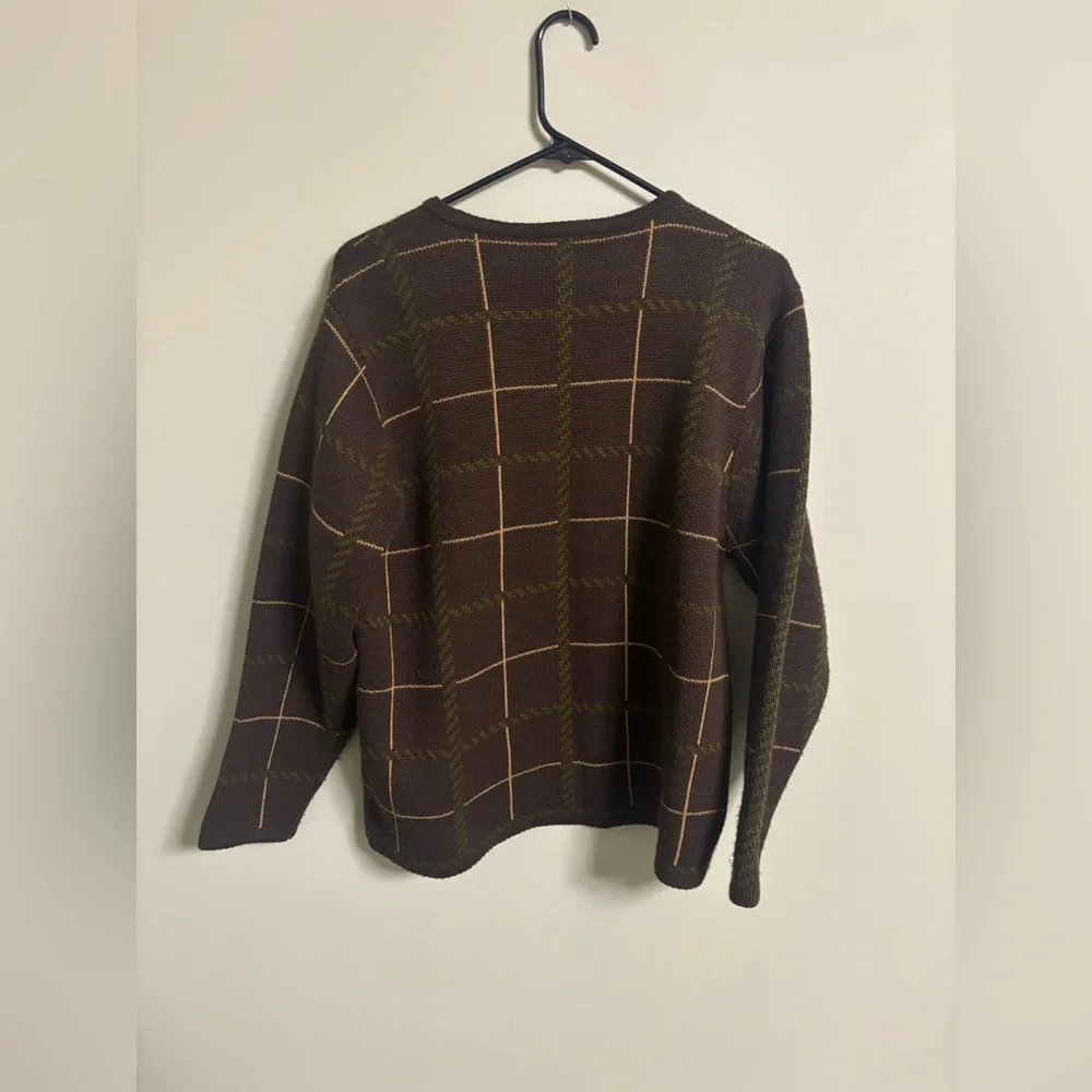 Crystal-Kobe Cardigan Sweater Womens Size Medium Leaves Vintage Cottagecore